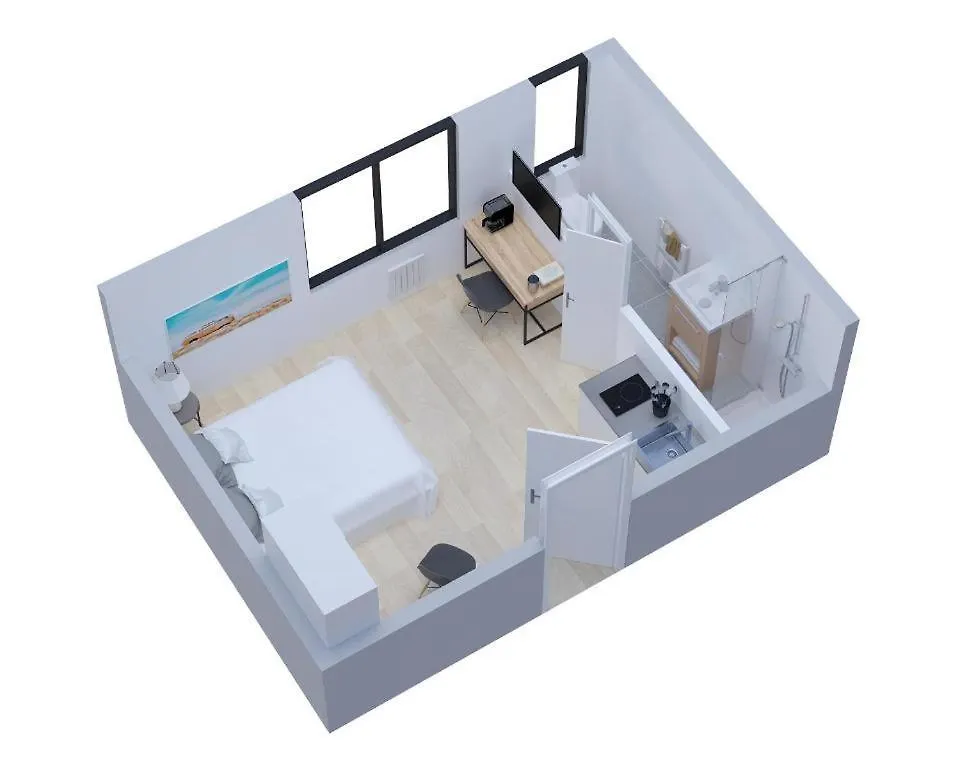 דירה לוריין Residence Duguay - Centre Ville - Porte B - Appartements Tout Confort - Neuf - Nouveau צרפת